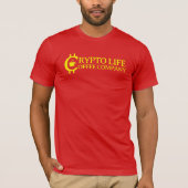 Crypto Life Coffee Company Logo T-Shirt (Vorderseite)