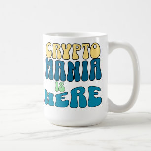 Crypto Mania Retro Blue Tasse