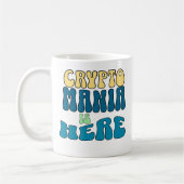 Crypto Mania Retro Blue Tasse (Links)
