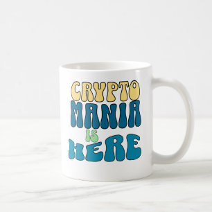 Crypto Mania Retro Blue Tasse