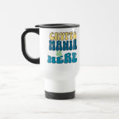 Crypto Mania Retro Blue Travel Mug Reisebecher (Links)