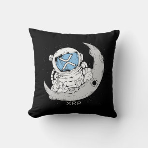 Crypto Meme XRP Kryptowährung Niedlich Astronaut M Kissen