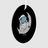 Crypto Meme XRP Kryptowährung Niedlich Astronaut M Ornament (Vorderseite)