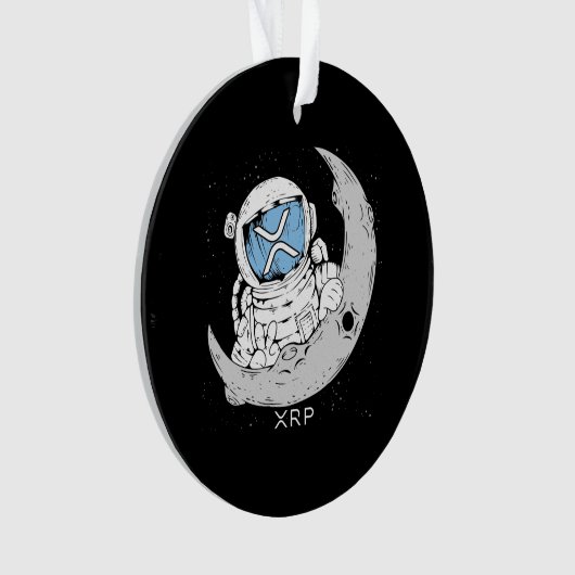 Crypto Meme XRP Kryptowährung Niedlich Astronaut M Ornament (Vorderseite)