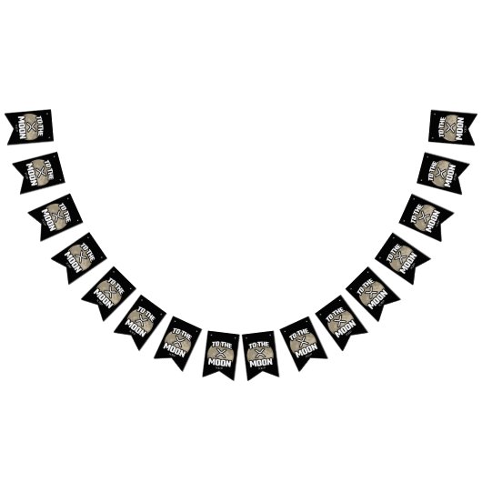 Crypto Meme - XRP to the Moon - XRP Kryptowährung Wimpelkette (Alle)