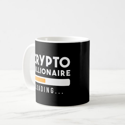 Crypto Millionaire Blockchain Bitcoin Trader Kaffeetasse (Vorderseite Links)