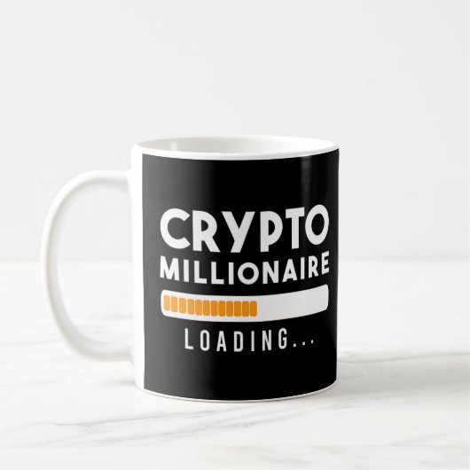 Crypto Millionaire Blockchain Bitcoin Trader Kaffeetasse (Links)