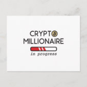Crypto Millionaire im Gange Postkarte (Vorderseite)