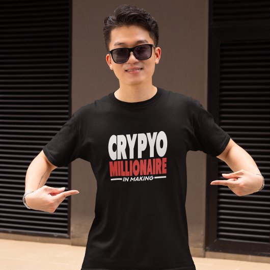 Crypto Millionaire in Making Planner T-Shirt