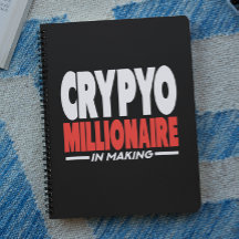 Crypto Millionaire in Making Spiral Foto Notebook