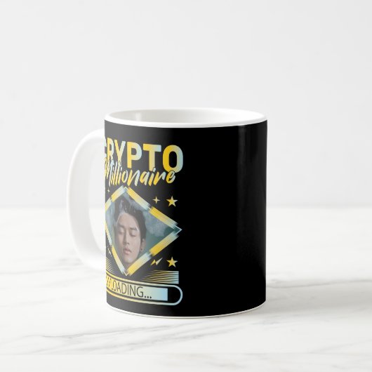 CRYPTO MILLIONAIRE LADEN CUSTOM-FOTO KAFFEETASSE (Vorderseite Links)