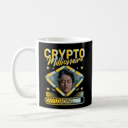 CRYPTO MILLIONAIRE LADEN CUSTOM-FOTO KAFFEETASSE (Links)