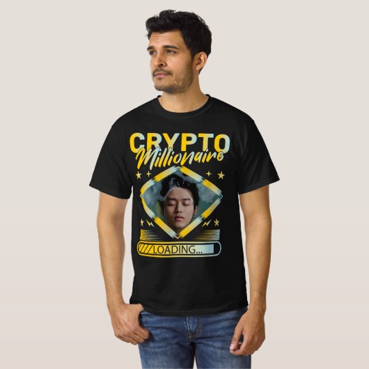 CRYPTO MILLIONAIRE LADEN CUSTOM-FOTO T-Shirt (Vorne ganz)