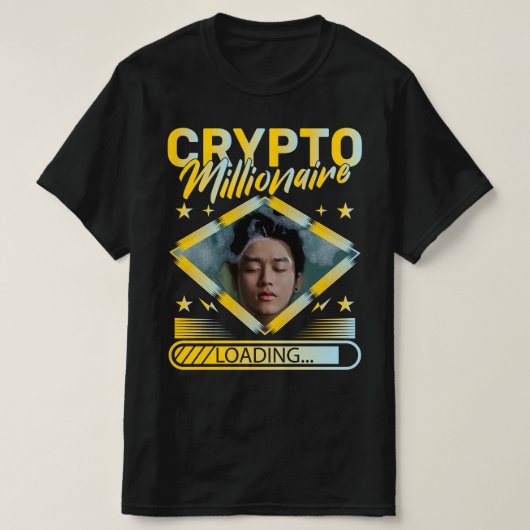 CRYPTO MILLIONAIRE LADEN CUSTOM-FOTO T-Shirt (Design vorne)