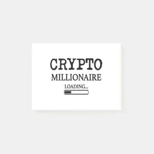 Crypto Millionaire-Ladung Post-it Klebezettel (Vorderseite)