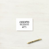 Crypto Millionaire-Ladung Post-it Klebezettel (Auf Schreibtisch)