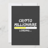 Crypto Millionaire Loading Bitcoin Einladung (Vorderseite)
