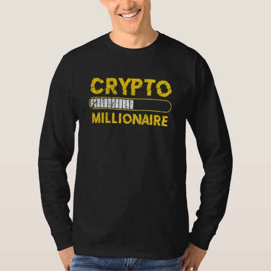 Crypto Millionaire Loading Bitcoin Ethereum T-Shirt (Vorderseite)