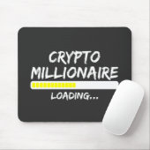 Crypto Millionaire Loading Bitcoin Mousepad (Mit Mouse)