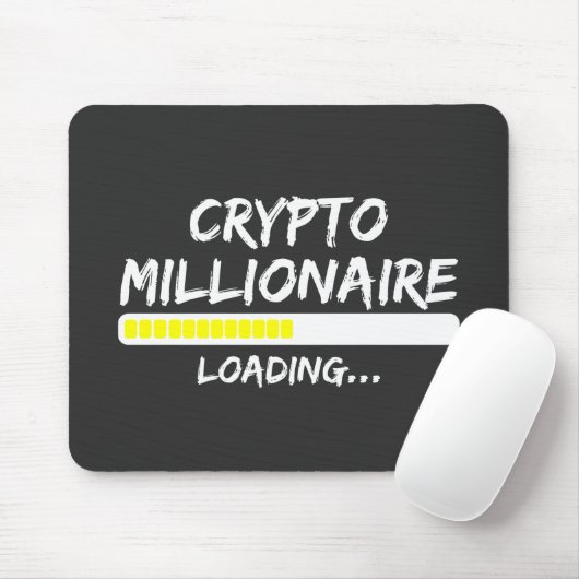 Crypto Millionaire Loading Bitcoin Mousepad (Mit Mouse)
