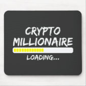 Crypto Millionaire Loading Bitcoin Mousepad (Vorne)