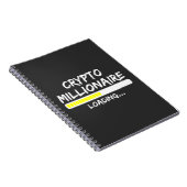 Crypto Millionaire Loading Bitcoin Notizblock (Rechte Seite)