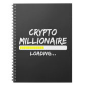 Crypto Millionaire Loading Bitcoin Notizblock (Vorderseite)