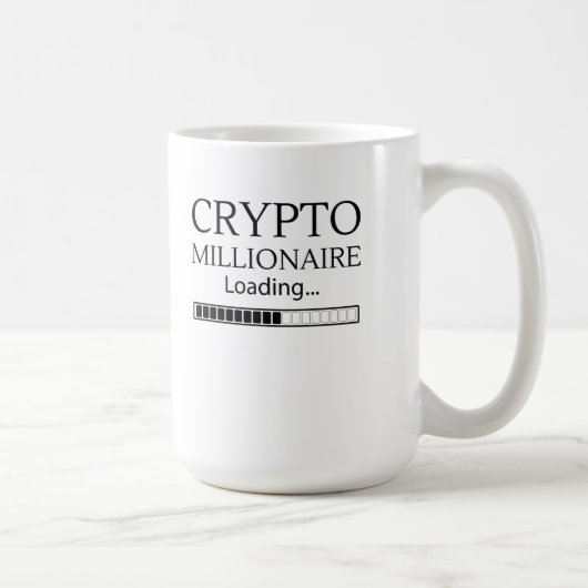 Crypto Millionaire Loading bitte warten Kaffeetasse (Rechts)