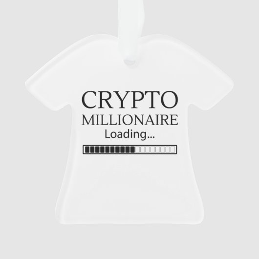 Crypto Millionaire Loading bitte warten Ornament (Vorderseite)