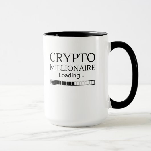 Crypto Millionaire Loading bitte warten Tasse (Rechts)