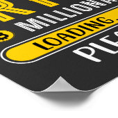 Crypto Millionaire Loading Crypto Bitcoin Poster (Ecke)