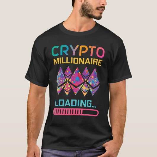 Crypto Millionaire Loading Ethereum Currency Wome T-Shirt (Vorderseite)