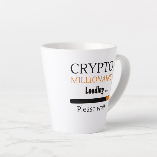 Crypto Millionaire Loading funny trading nft Milchtasse (Rechte Ecke)