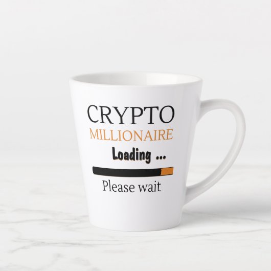 Crypto Millionaire Loading funny trading nft Milchtasse (Rechts)