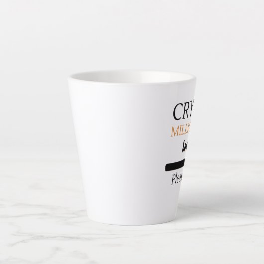 Crypto Millionaire Loading funny trading nft Milchtasse (Vorderseite)