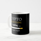 Crypto Millionaire Loading lustige Online-Handel Kaffeetasse (Vorderseite Links)