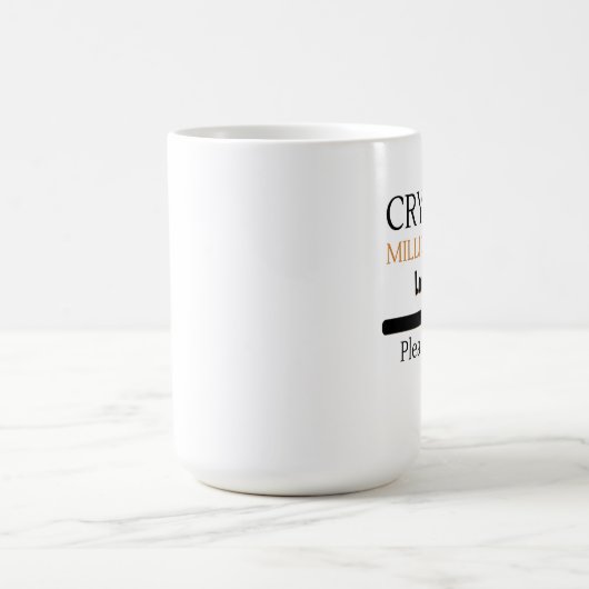 Crypto Millionaire Loading lustiges Trading nft Kaffeetasse (Mittel)