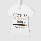 Crypto Millionaire Loading lustiges Trading nft Ornament (Vorderseite)