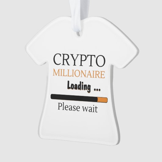 Crypto Millionaire Loading lustiges Trading nft Ornament (Vorderseite)