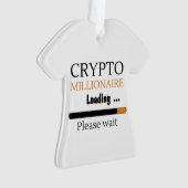 Crypto Millionaire Loading lustiges Trading nft Ornament (Vorderseite)