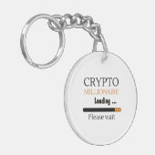 Crypto Millionaire Loading lustiges Trading nft Schlüsselanhänger (Vorderseite links)