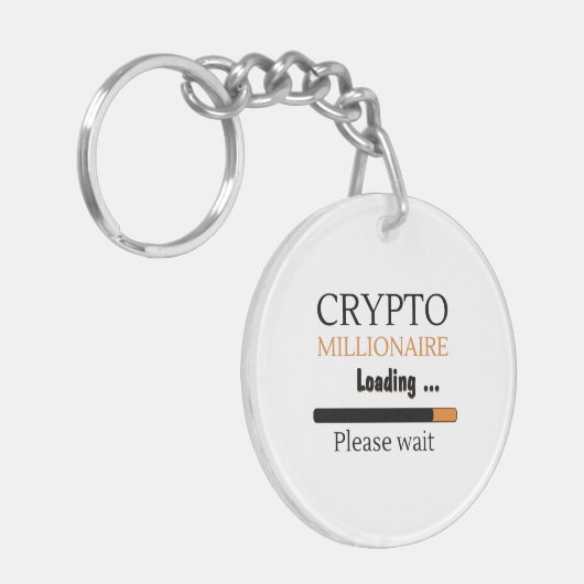 Crypto Millionaire Loading lustiges Trading nft Schlüsselanhänger (Vorderseite links)