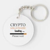 Crypto Millionaire Loading lustiges Trading nft Schlüsselanhänger (Rückseite)