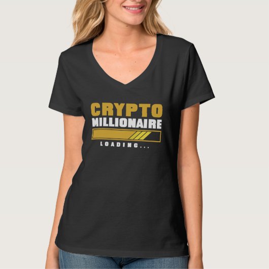 Crypto Millionaire Loading T-Shirt (Vorderseite)