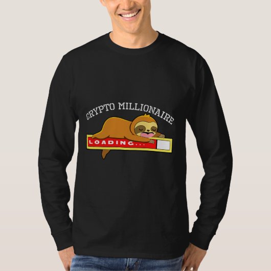 Crypto Millionaire Sloth Bitcoin 31 T-Shirt (Vorderseite)