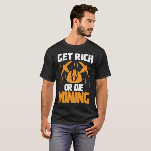 Crypto Miner Cryptocurrency Blockchain Technology T-Shirt (Vorne ganz)