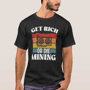 Crypto Miner Cryptowährungs-Blockchain-Technologie T-Shirt