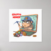 Crypto Miner Leinwanddruck (Vorderseite)