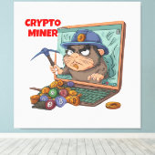 Crypto Miner Leinwanddruck (Insitu (Holzboden))