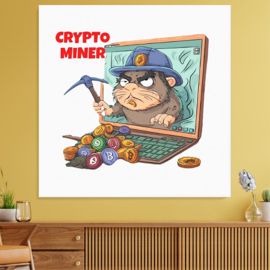 Crypto Miner Leinwanddruck (Insitu (Wohnzimmer))